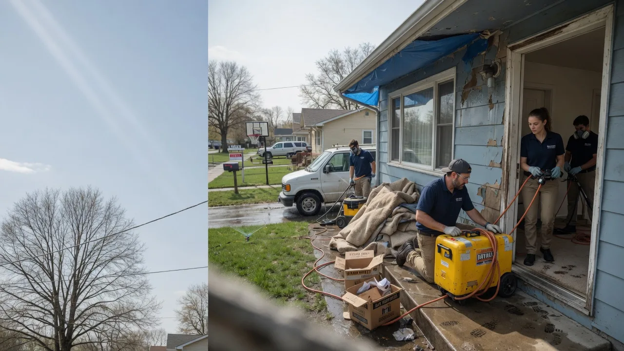 Basement Flood Cleanup in Pierron, IL near me